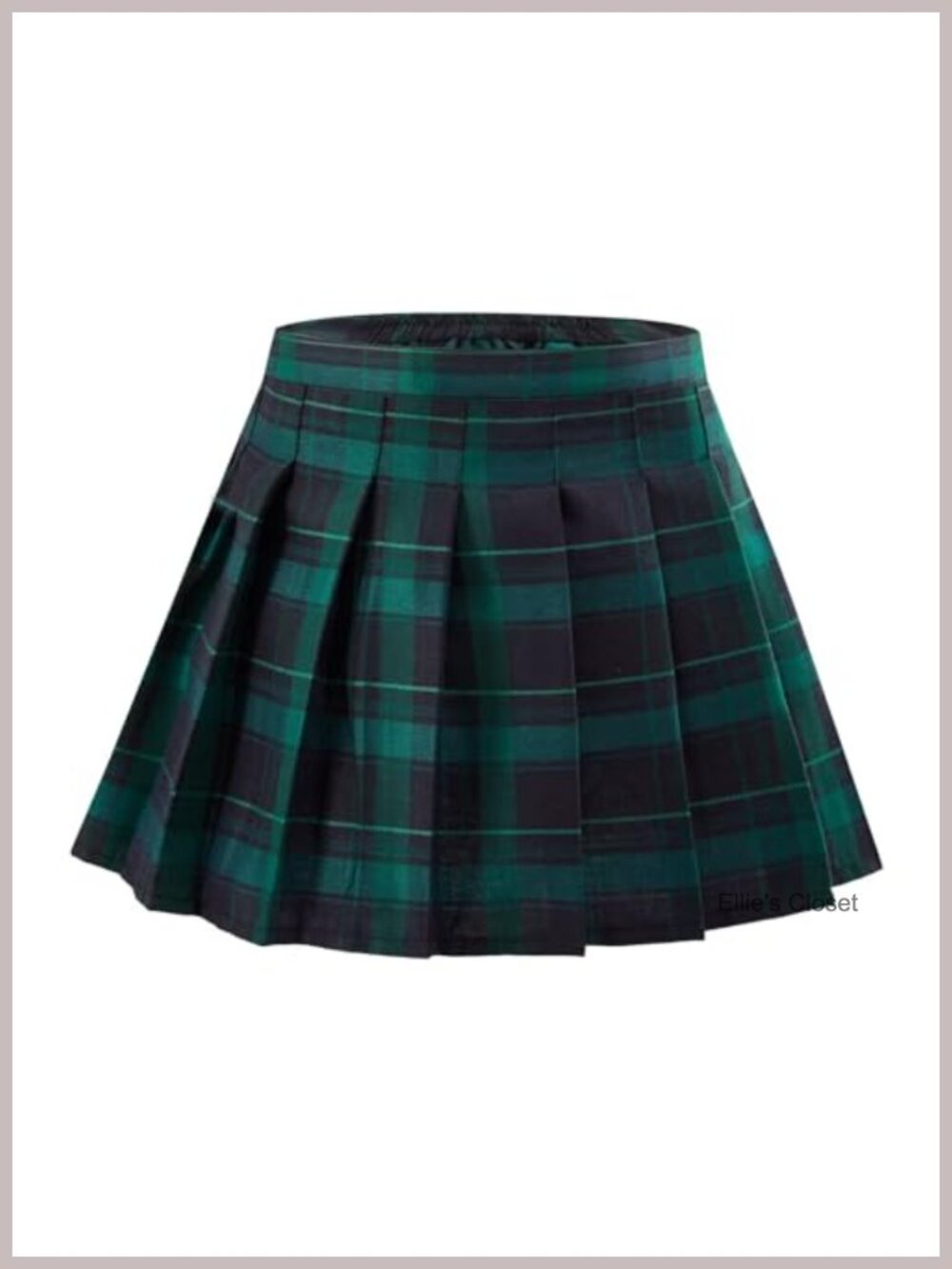 Pleated Skort High-Waisted A-Line Mini Skirt with Built-in Shorts